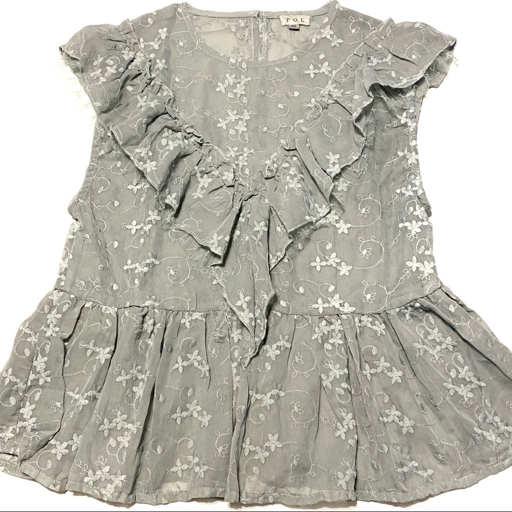 NWT Seafoam Girly Top